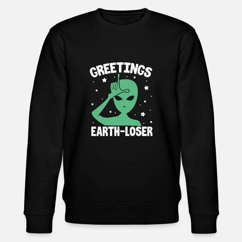 Alien - Stanley/Stella Unisex Bio-Sweatshirt CHANGER  - Schwarz