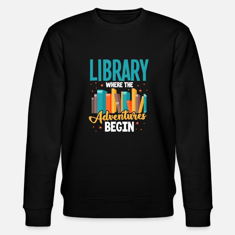 Bibliothek - Stanley/Stella Unisex Bio-Sweatshirt CHANGER  - Schwarz
