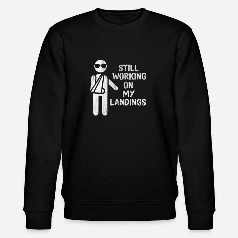 Broken arm - Stanley/Stella CHANGER Unisex Organic Sweatshirt - black