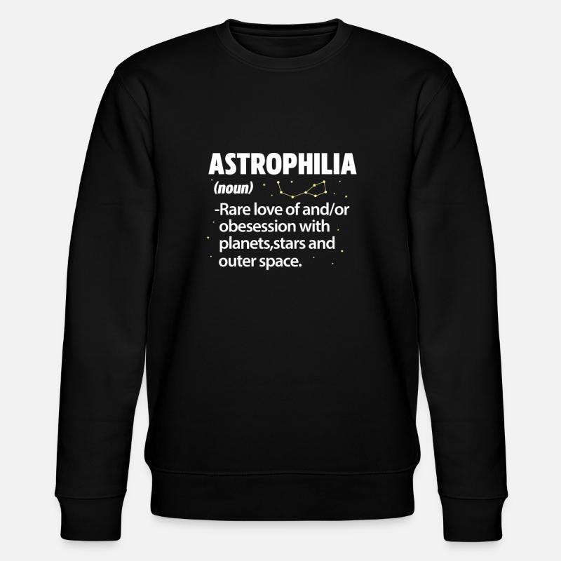 Astronomie Planeten Sterne Weltraum Geschenk - Stanley/Stella Unisex Bio-Sweatshirt CHANGER  - Schwarz