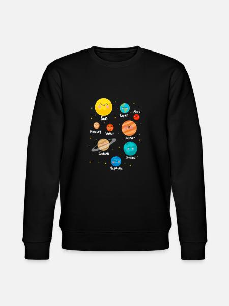 Astronomy planets - Stanley/Stella CHANGER Unisex Organic Sweatshirt - black