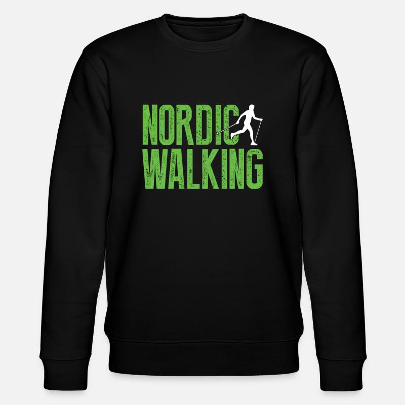 Nordic Walking - Stanley/Stella Unisex Bio-Sweatshirt CHANGER  - Schwarz