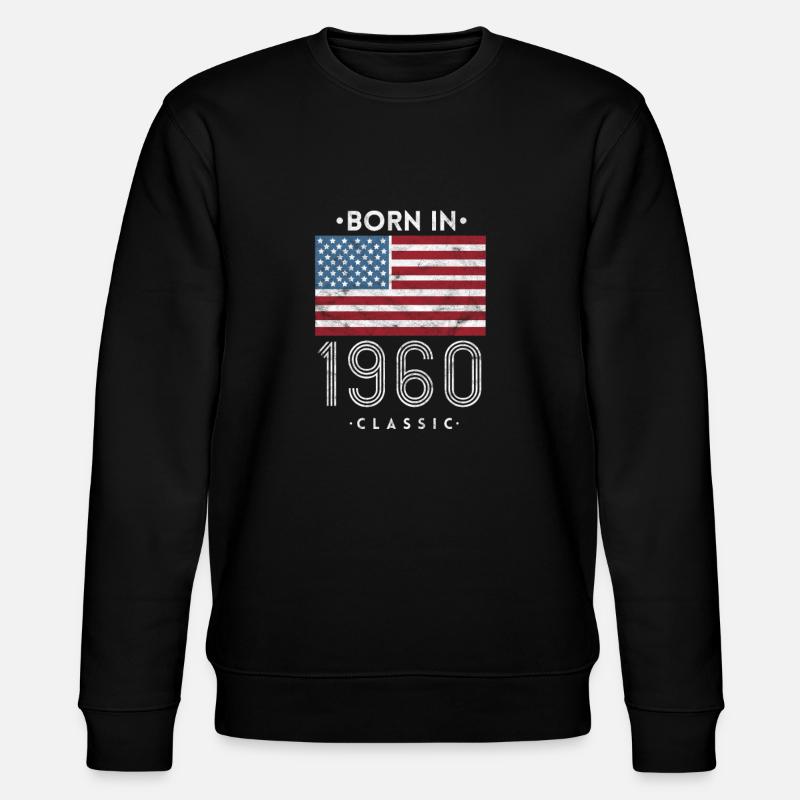 1960 États-Unis - Sweat bio CHANGER Stanley/Stella Unisexe - noir