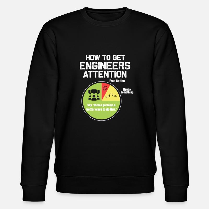 Engineer - Stanley/Stella CHANGER Unisex Organic Sweatshirt - black