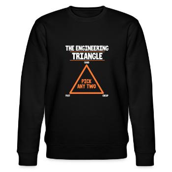 Ingenieur - Stanley/Stella Unisex Bio-Sweatshirt CHANGER  - Schwarz - Vorne - Nik (191cm) & Marisol (170cm)
