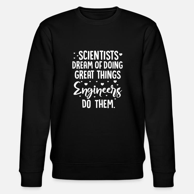 ingeniero - Sudadera ecológica unisex CHANGER de Stanley/Stella - negro