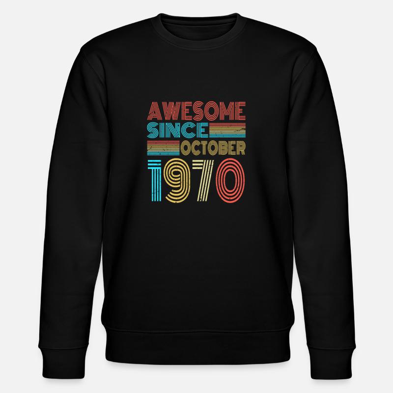 October 1970 - Stanley/Stella CHANGER Unisex Organic Sweatshirt - black