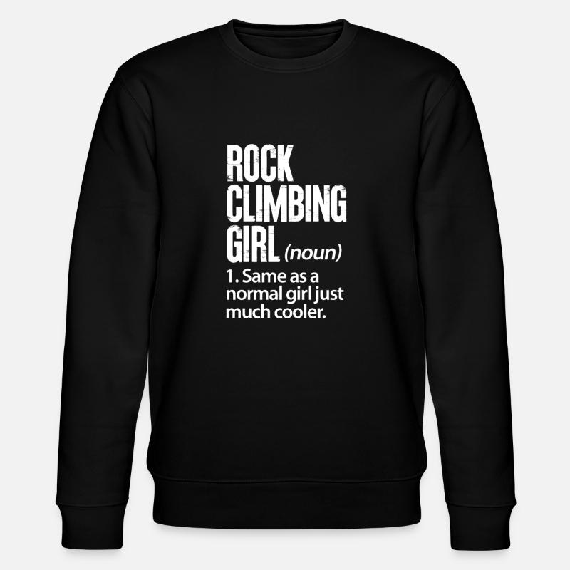 Fille d'escalade - Sweat bio CHANGER Stanley/Stella Unisexe - noir