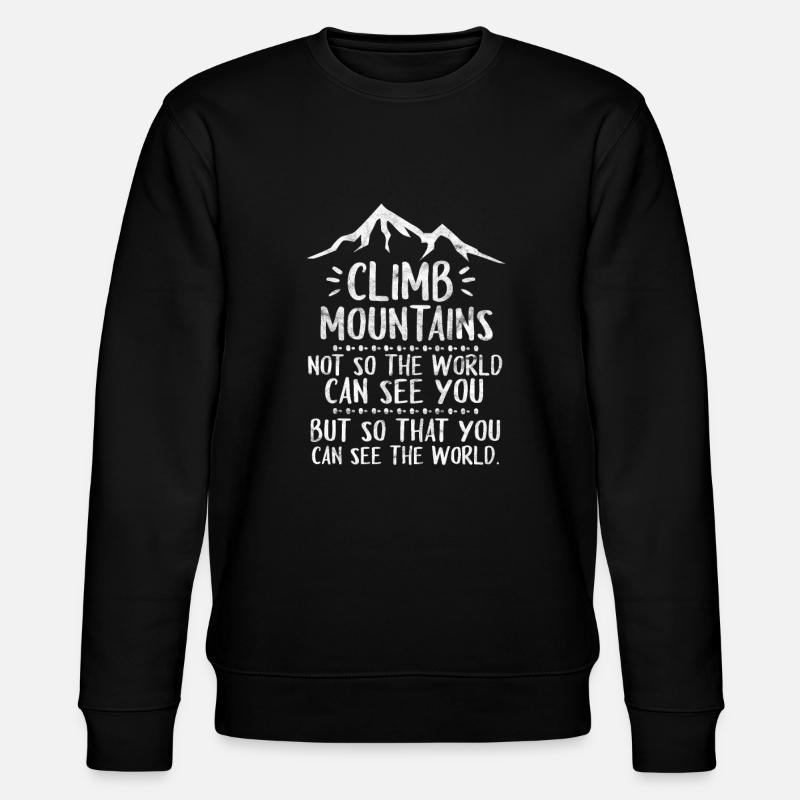 Bergsteigen - Stanley/Stella Unisex Bio-Sweatshirt CHANGER  - Schwarz