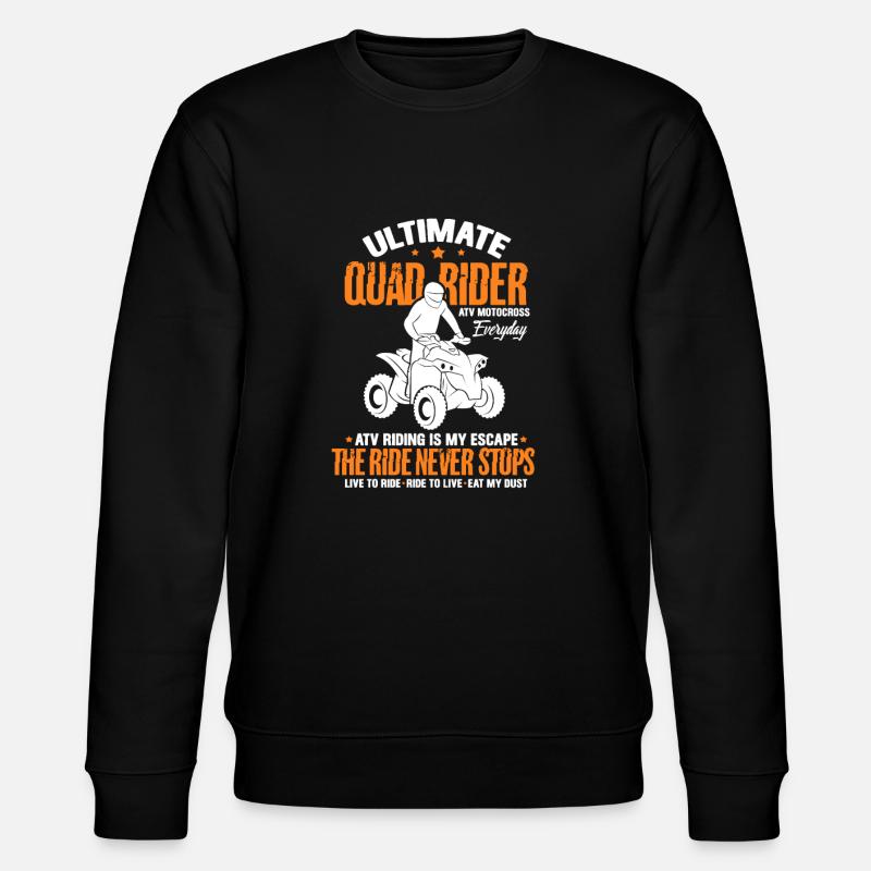Quad - Stanley/Stella CHANGER Unisex Organic Sweatshirt - black