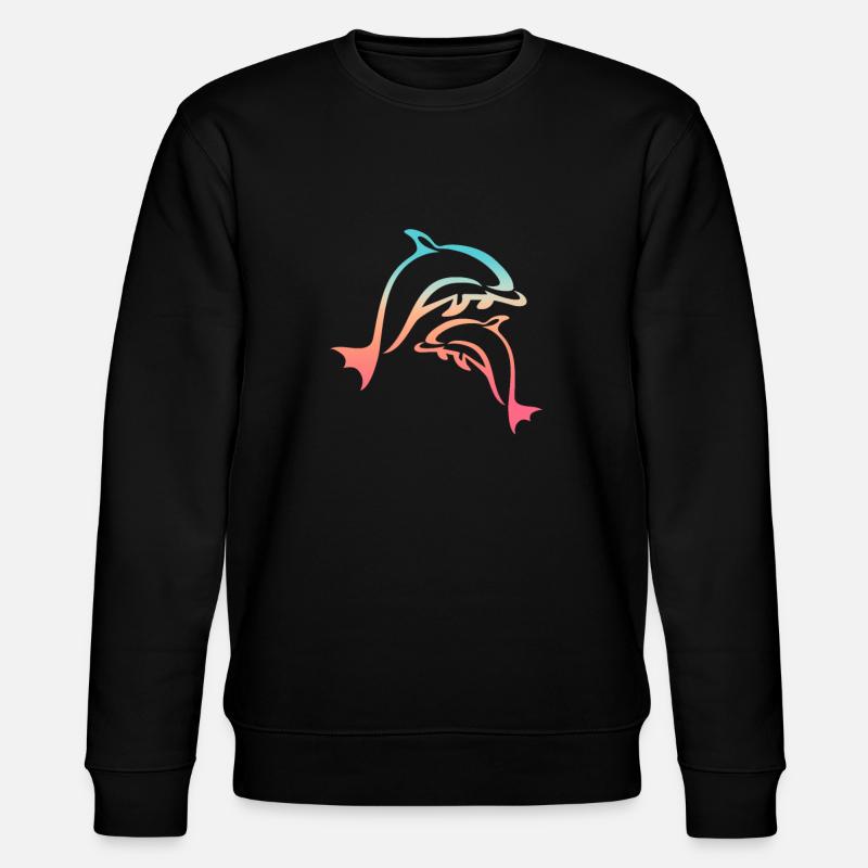 Delfin - Stanley/Stella Unisex Bio-Sweatshirt CHANGER  - Schwarz