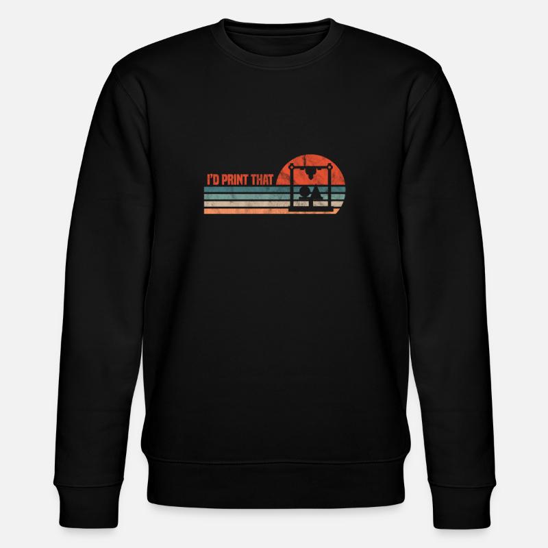 3d Printer - Stanley/Stella CHANGER Unisex Organic Sweatshirt - black