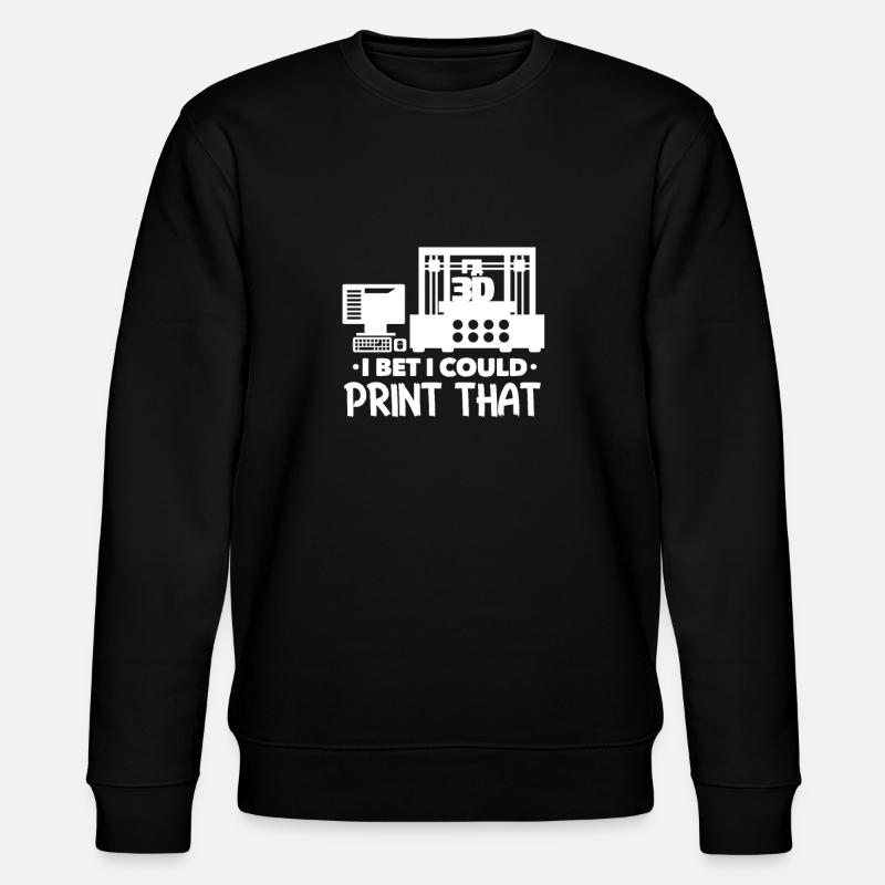 3D printer - Stanley/Stella CHANGER Unisex Organic Sweatshirt - black