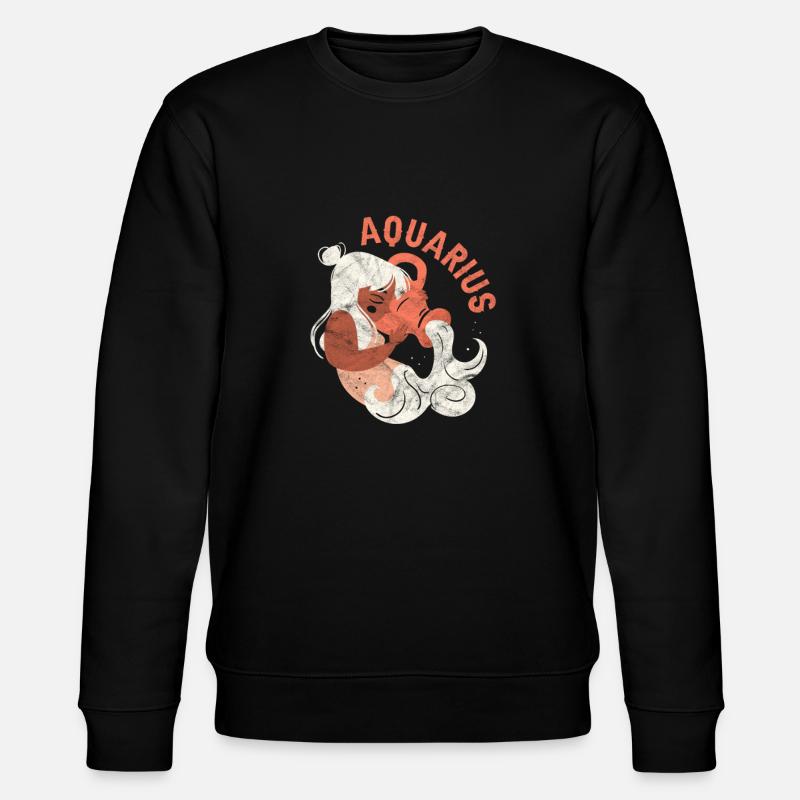 Aquarius - Stanley/Stella CHANGER Unisex Organic Sweatshirt - black