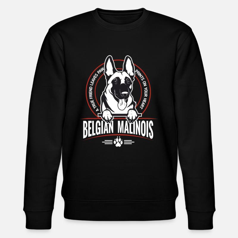 Belgian Malinois - Sweat bio CHANGER Stanley/Stella Unisexe - noir