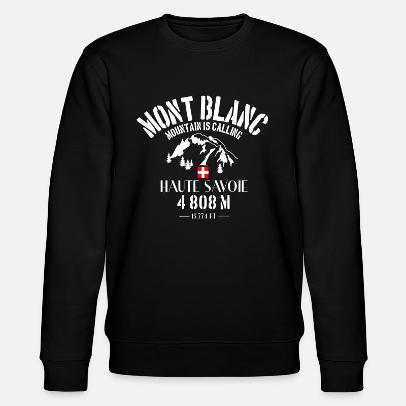 Mont Blanc - Stanley/Stella Unisex Bio-Sweatshirt CHANGER  - Schwarz