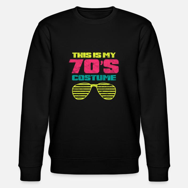 70er Jahre - Stanley/Stella Unisex Bio-Sweatshirt CHANGER  - Schwarz