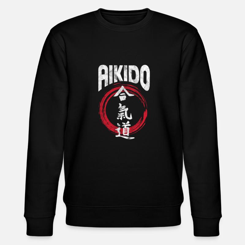 Aikido - Stanley/Stella Unisex Bio-Sweatshirt CHANGER  - Schwarz