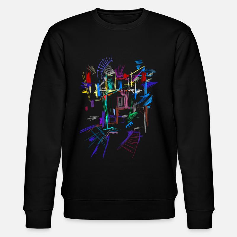 Architecture Pattern - Stanley/Stella CHANGER Unisex Organic Sweatshirt - black