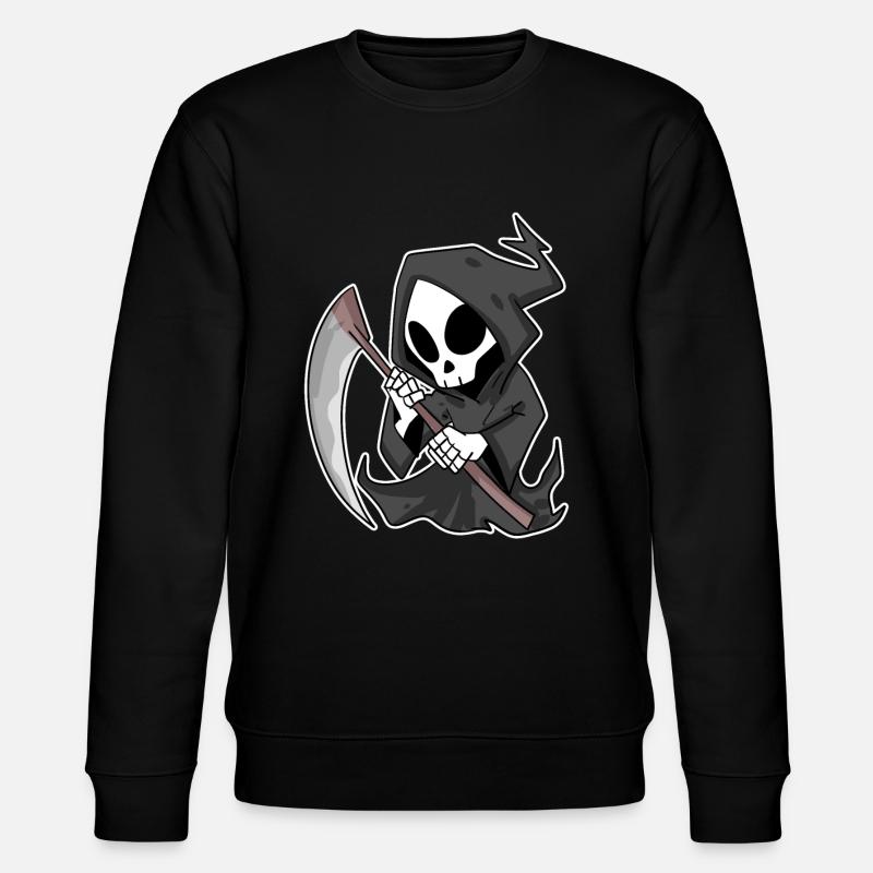 Sensenmann mit Sense - Stanley/Stella Unisex Bio-Sweatshirt CHANGER  - Schwarz