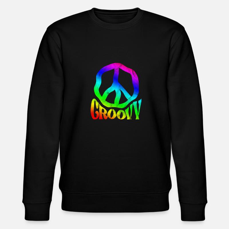 Hippie - Stanley/Stella Unisex Bio-Sweatshirt CHANGER  - Schwarz