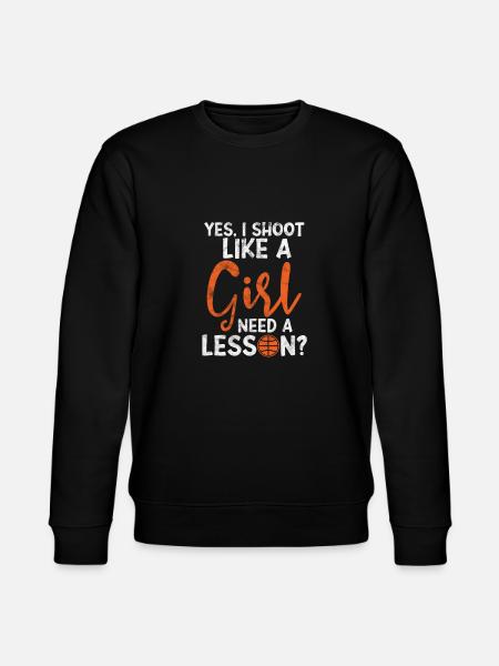 Basketball Girl - Stanley/Stella CHANGER Unisex Organic Sweatshirt - black