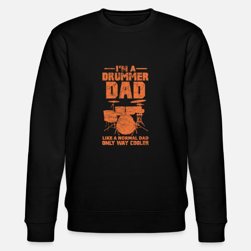 Drums Father - Stanley/Stella CHANGER Unisex Organic Sweatshirt - black