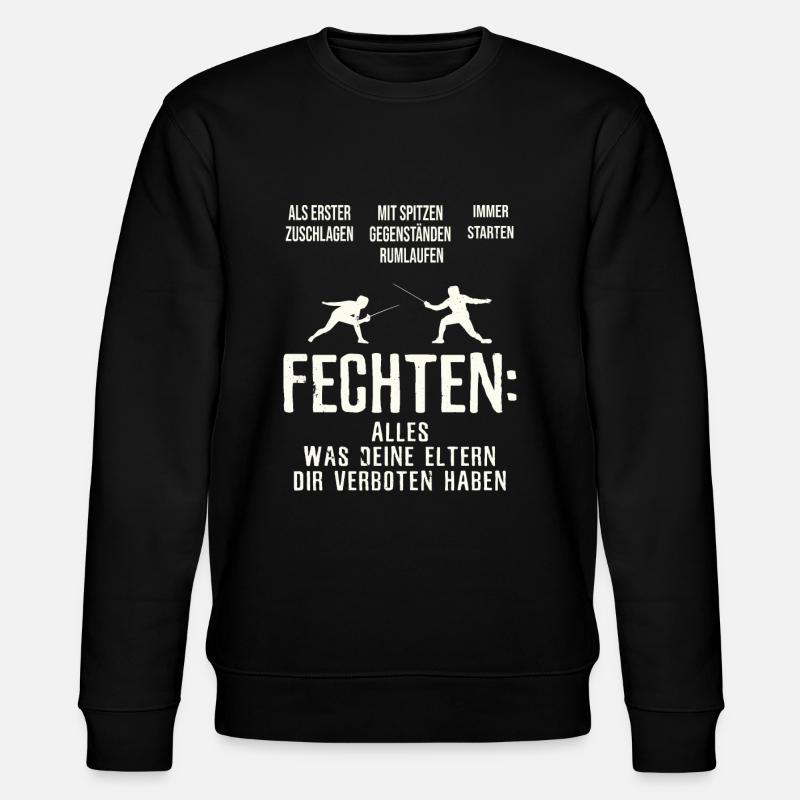 Fechten Fechten - Stanley/Stella Unisex Bio-Sweatshirt CHANGER - Schwarz