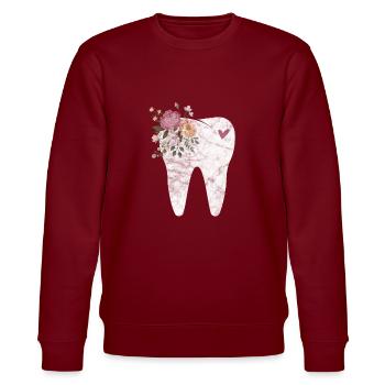 Dentiste - Sweat bio CHANGER Stanley/Stella Unisexe - bordeaux - Devant - Nik (191cm) & Marisol (170cm)