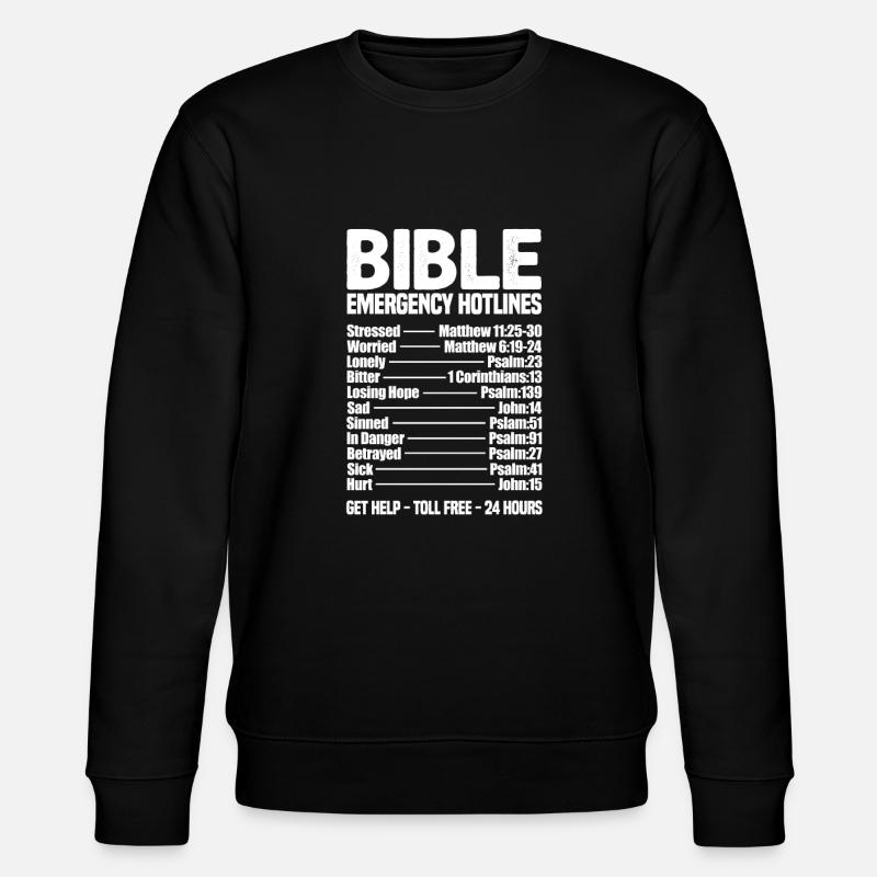 Jesus Christ Christ Bible Religion - Sweat bio CHANGER Stanley/Stella Unisexe - noir