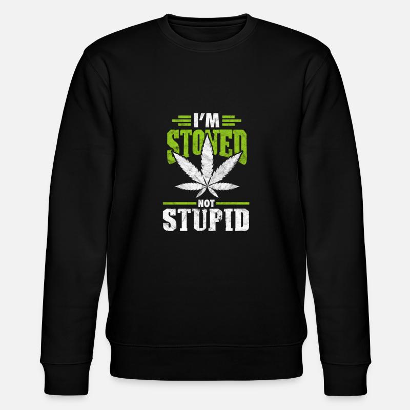 Cannabis - Stanley/Stella Unisex Bio-Sweatshirt CHANGER  - Schwarz