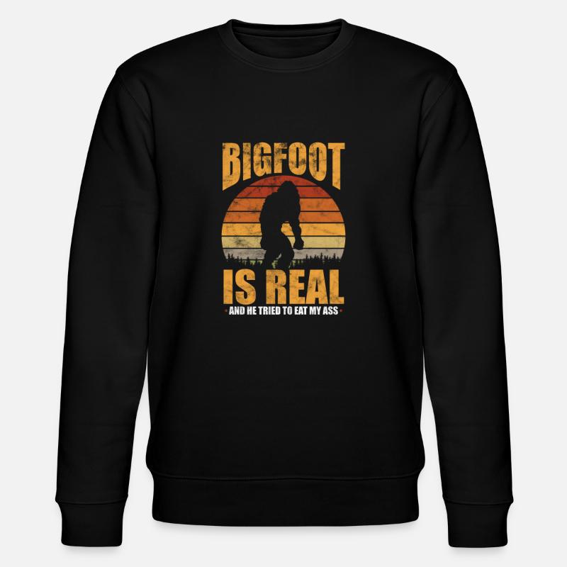 Bigfoot - Stanley/Stella Unisex Bio-Sweatshirt CHANGER - Schwarz