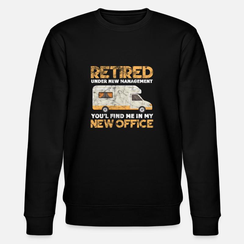 Camping Retirement - Stanley/Stella CHANGER Unisex Organic Sweatshirt - black