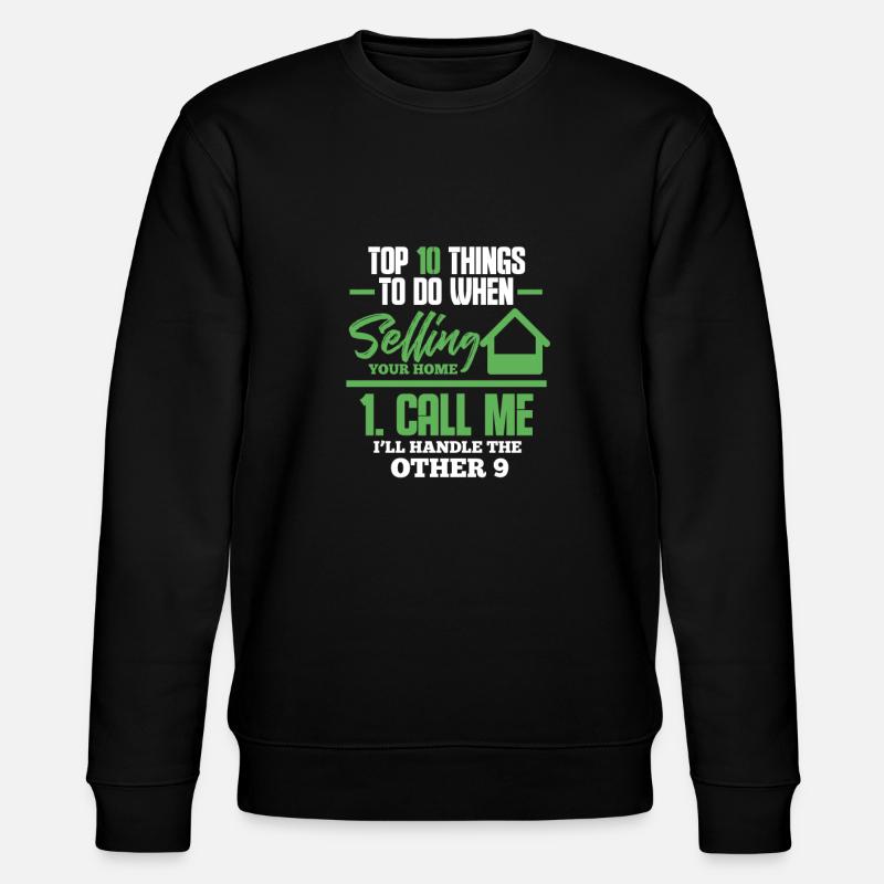 Agent immobilier Cadeau d’agent immobilier - Sweat bio CHANGER Stanley/Stella Unisexe - noir