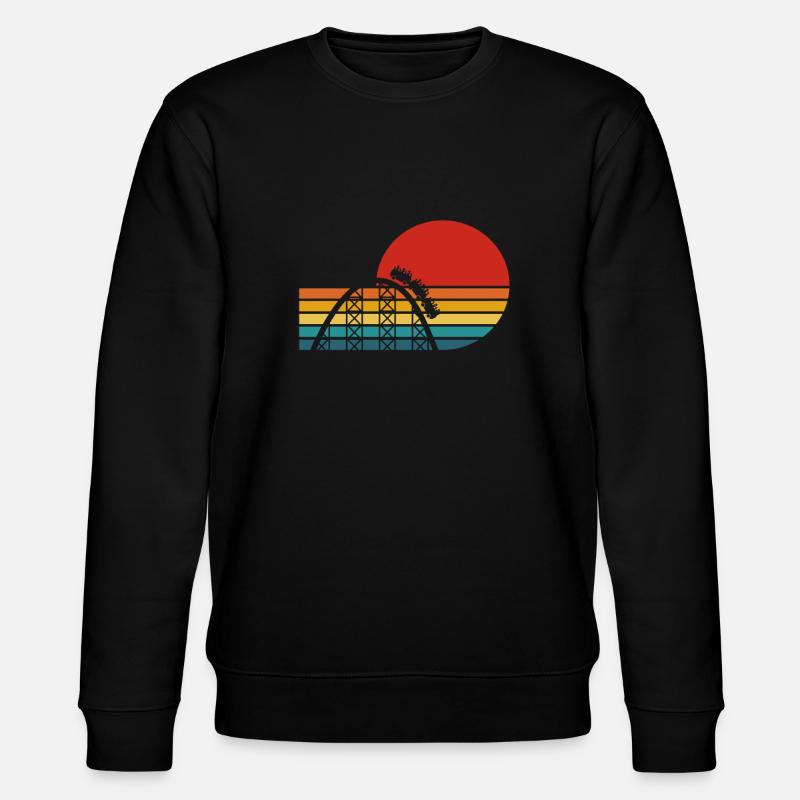 Roller coaster - Stanley/Stella CHANGER Unisex Organic Sweatshirt - black