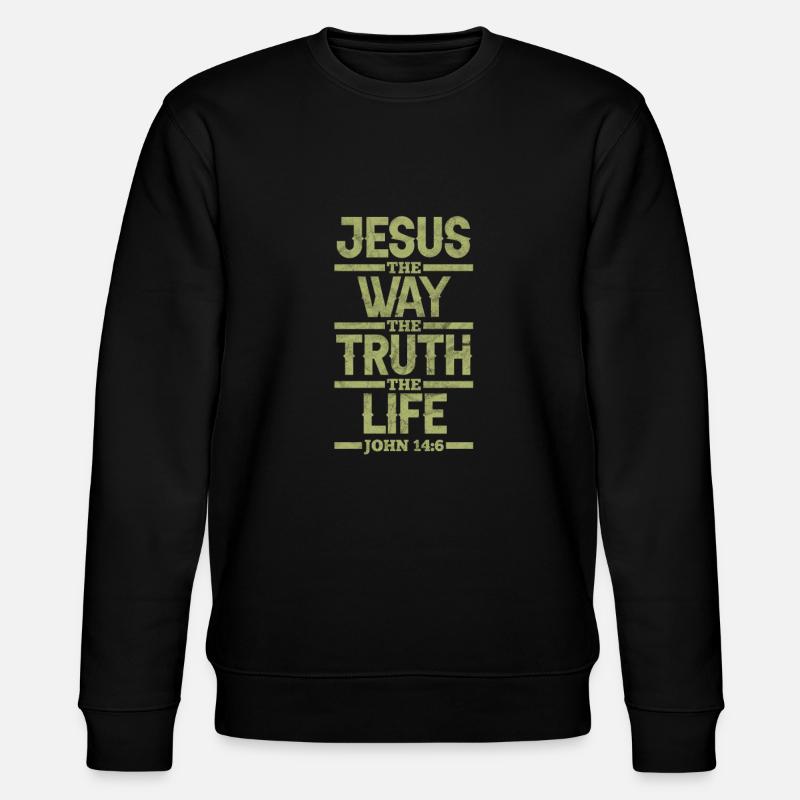 Jésus - Sweat bio CHANGER Stanley/Stella Unisexe - noir
