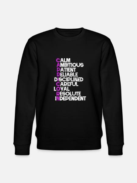 Sternzeichen Steinbock - Stanley/Stella Unisex Bio-Sweatshirt CHANGER - Schwarz