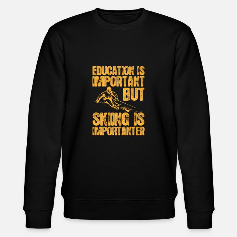 Ski - Sweat bio CHANGER Stanley/Stella Unisexe - noir