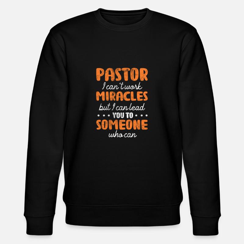 Pastor - Stanley/Stella Unisex Bio-Sweatshirt CHANGER  - Schwarz