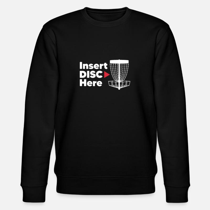 Disc Golf Frisbee Discgolf Geschenk - Stanley/Stella Unisex Bio-Sweatshirt CHANGER  - Schwarz