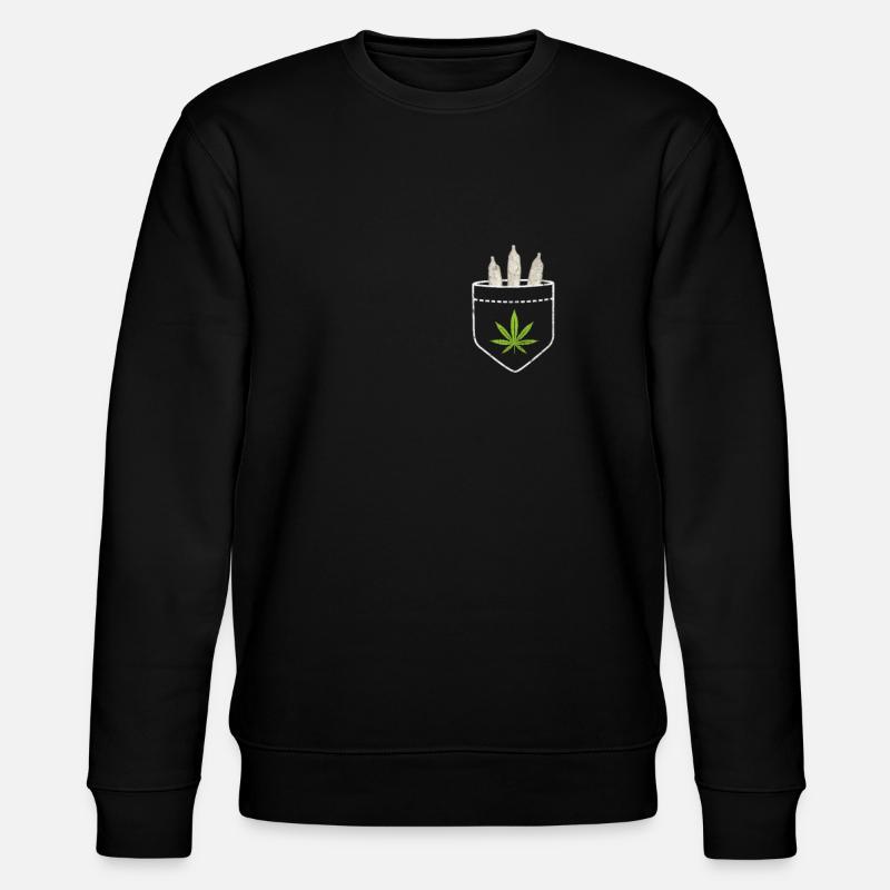 Cannabis - Stanley/Stella Unisex Bio-Sweatshirt CHANGER  - Schwarz