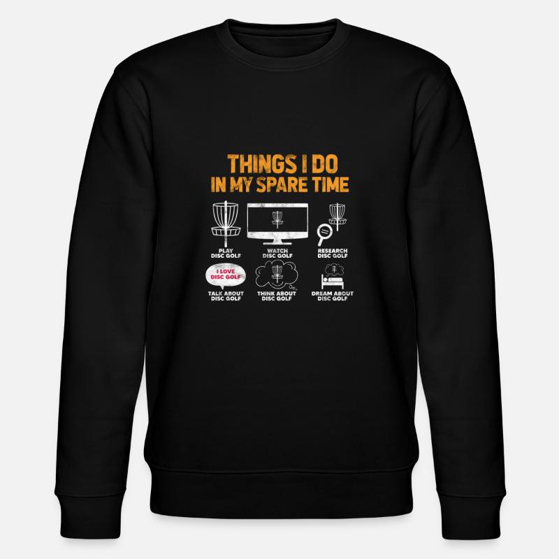 Disc Golf - Stanley/Stella Unisex Bio-Sweatshirt CHANGER  - Schwarz