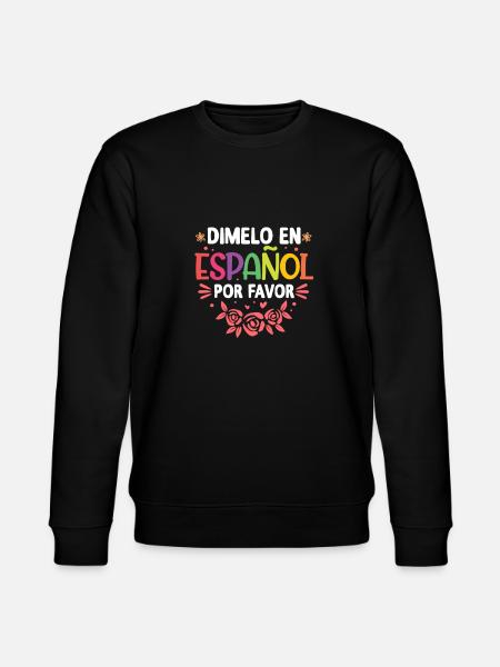Spanischlehrer Spanisch Lehrer Schule Geschenk - Stanley/Stella Unisex Bio-Sweatshirt CHANGER  - Schwarz