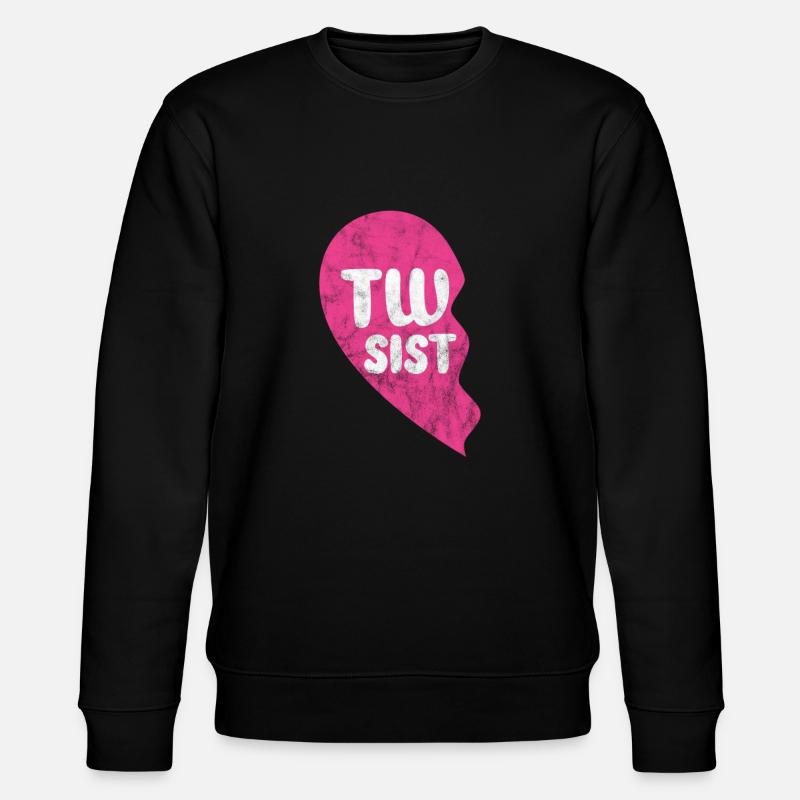 Zwillingsschwester - Stanley/Stella Unisex Bio-Sweatshirt CHANGER  - Schwarz