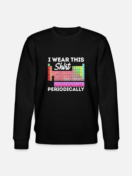 Periodic table - Stanley/Stella CHANGER Unisex Organic Sweatshirt - black