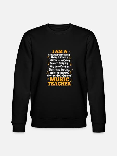 Music teacher - Stanley/Stella CHANGER Unisex Organic Sweatshirt - black