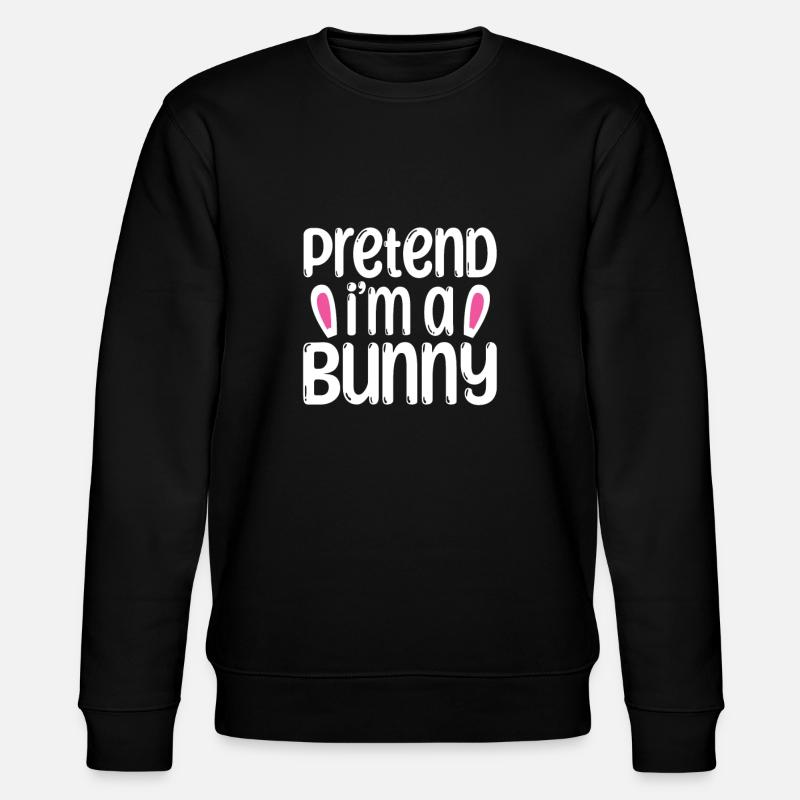 Rabbit Costume - Stanley/Stella CHANGER Unisex Organic Sweatshirt - black