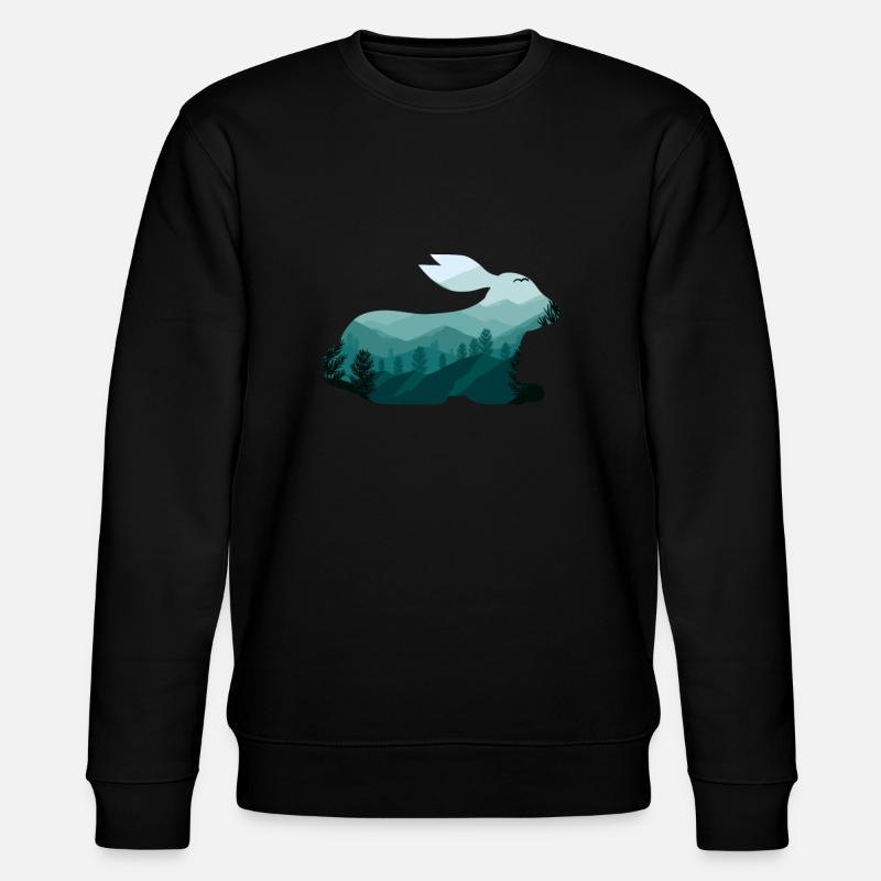 Hase - Stanley/Stella Unisex Bio-Sweatshirt CHANGER  - Schwarz