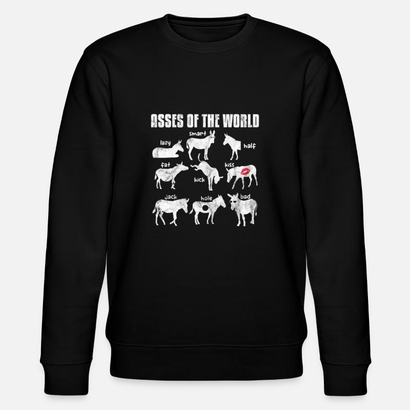 Esel - Stanley/Stella Unisex Bio-Sweatshirt CHANGER  - Schwarz