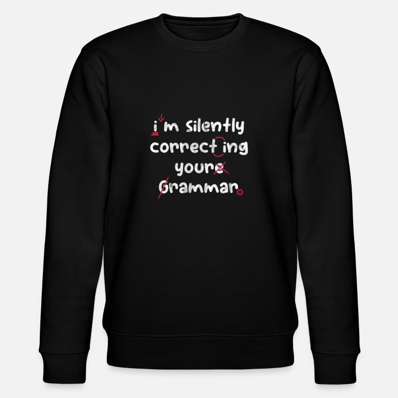 Grammatik Lehrer - Stanley/Stella Unisex Bio-Sweatshirt CHANGER - Schwarz